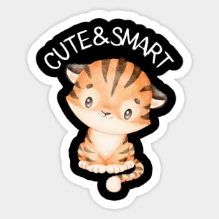 Cute and Smart Cookie Sweet kitty baby tiger cute baby outfit Sticker